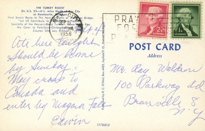 Turkey Roost - Old Postcard View (newer photo)